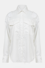 ARISO- White Army Shirt